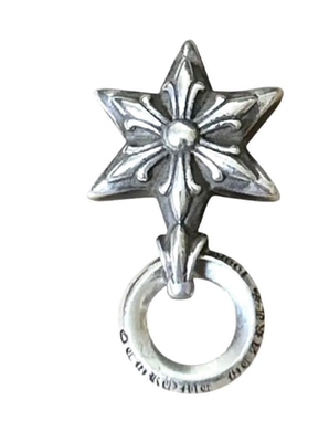 Chrome Hearts 6 Point Star Charm silver 925 logo fashion goods