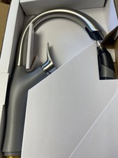 BLANCO ARTONA PVD Steel/Metallic Grey Single Handle Deck-mnt Pull Kitchen 442034