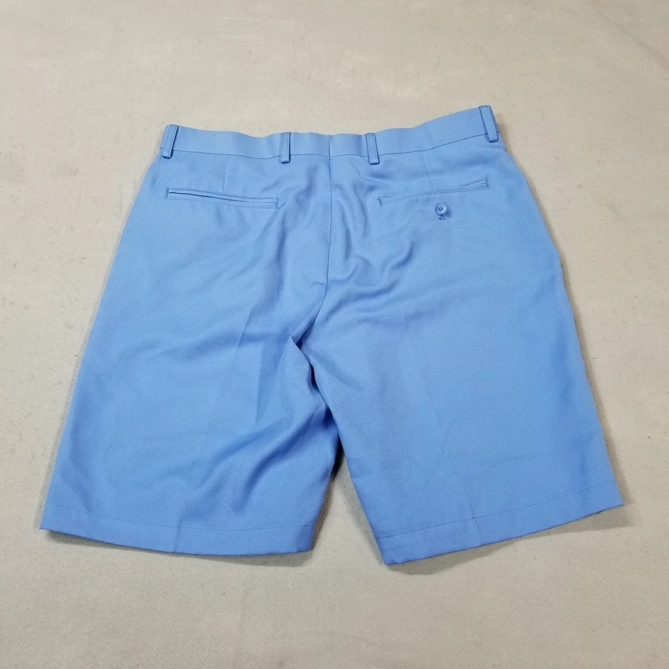 Louis Raphael Golf Shorts Mens Size 34 Blue Flat Front Golfer Polyester - Image 2 of 4