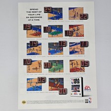 NBA Live 95 Sega Genesis On The Run Print Ad/Poster