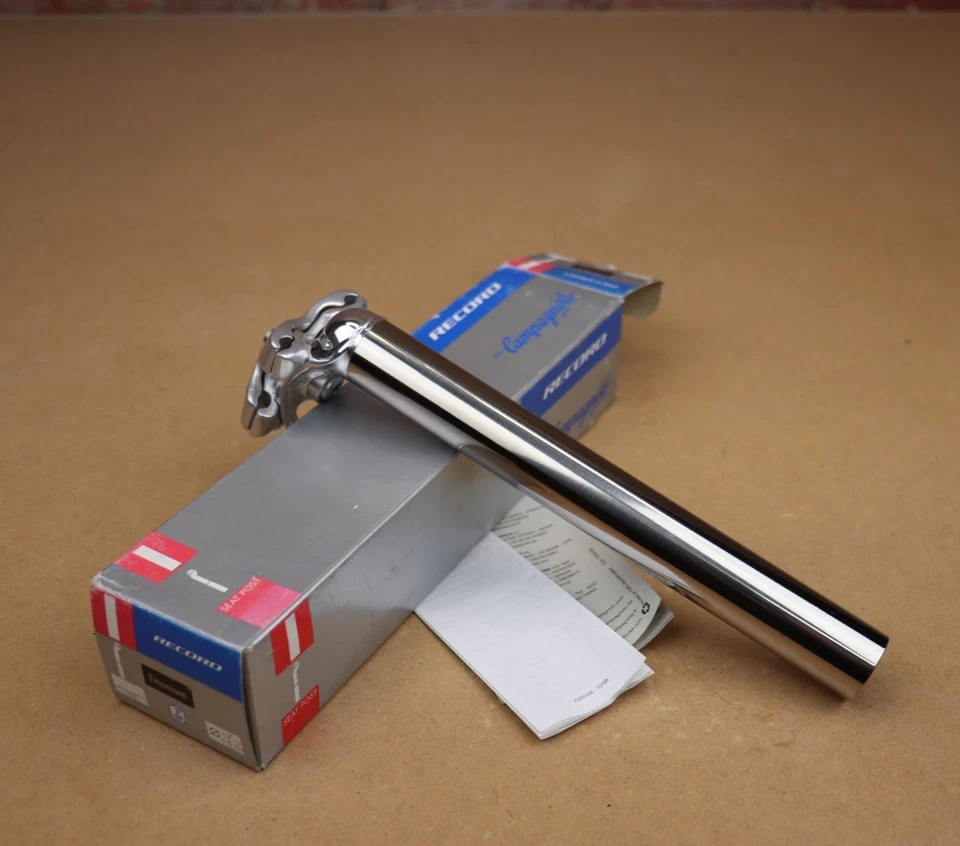 Tija de sillín Campagnolo Record Titanium 27,2 SP-99-RE272T nueva stock antigua Foto 3 de 4