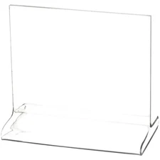 Plymor Clear Acrylic Sign Display / Literature Holder (Top-Load), 5" W x 4" H