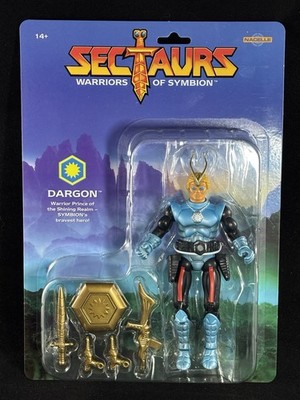 Sectaurs Warriors Of Symbion Dargon Action Figure Nacelle Blue NEW Package