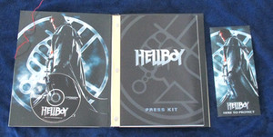 HELLBOY Dossier Press Kit and Screening Pass 2004 Guillermo del Toro Ron Perlman