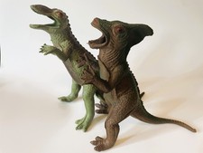 Vintage Imperial Toy Dinosaurs - Lot of 2 - Hong Kong 1979 Godzilla King Kong