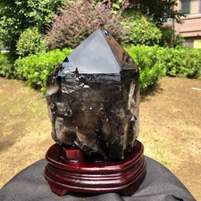 12.78LB Natural Rare Beautiful  Tea Black QUARTZ Crystal  Mineral Specimen 1810