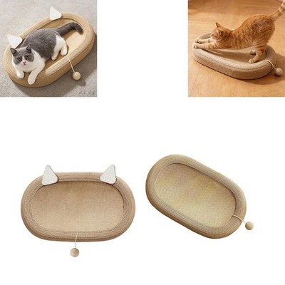 Katzenkratzbett oval Katzenkratzschale vielseitig Indoor 2 in 1 Möbel