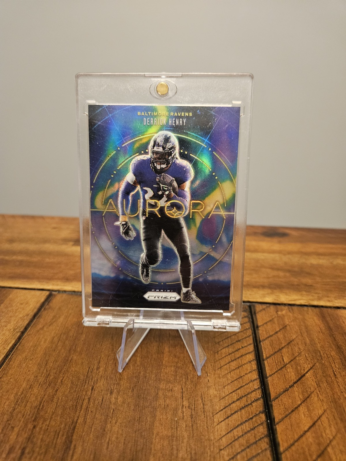 2024 Panini Prizm Derrick Henry #4 Aurora Prizm SSP Case Hit Baltimore Ravens