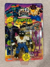 TMNT Leo as The Wolf Man 1993 Unpunched MOC MOSC 5451 Ninja Turtles Playmates