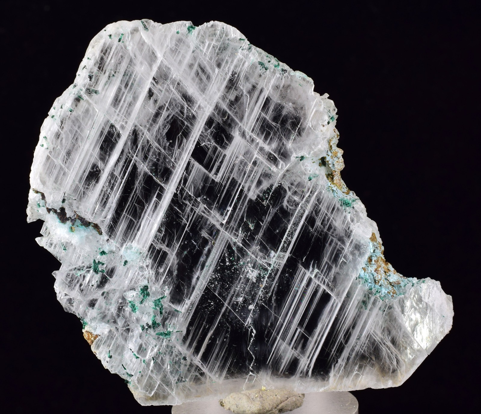 4.6cms GEM ATACAMITE INSIDE SELENITE CRYSTAL LILY MINE PERU  TB179