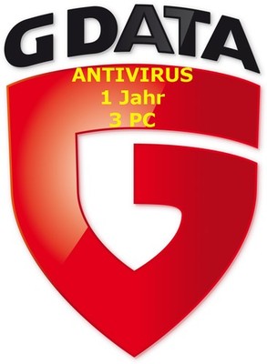 G-DATA AntiVirus Vollversion Digital ESD  1 Jahr 3-PC