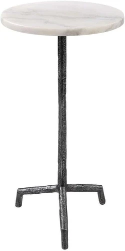 Elegant Puritan White Marble Drink Table by  - 22897 - Picture 1 of 4