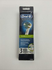 AUTHENTIC 3 ORAL-B Floss Action TRIUMPH Replacement Tooth Brush Heads Refills
