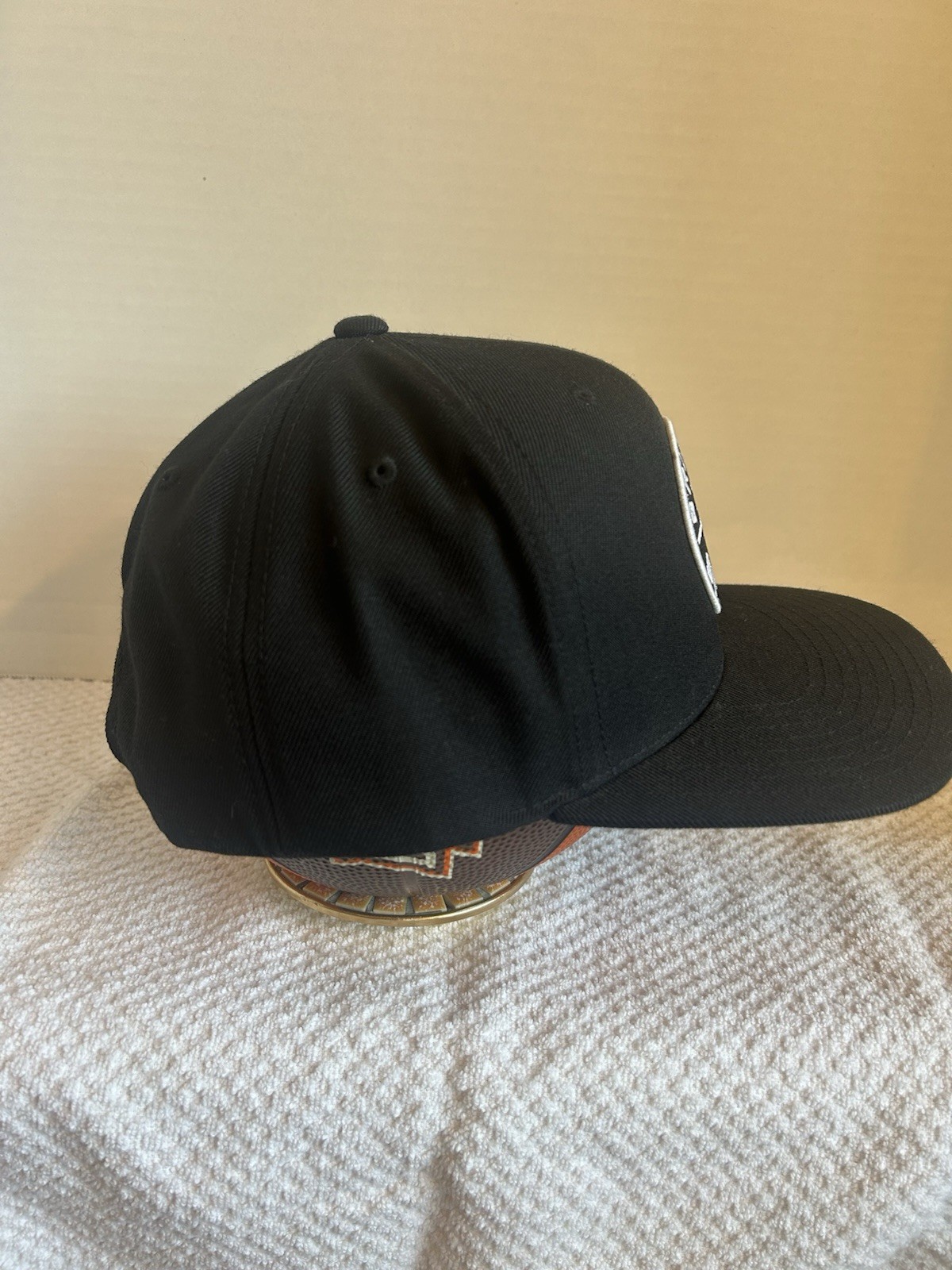 Brixton Hat Cap Snap Back Black Wool Blend Patch … - image 4