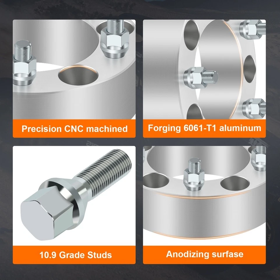 4 piezas espaciadores de rueda 2"12x1.25 5x5.5 para Chevrolet Tracker Geo Tracker Suzuki XL-7 Foto 3 de 4