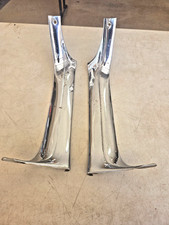 1955 1956 1957 Chevy Dash A Pillar Garnish Moldings Hardtop Nomad Pair Used