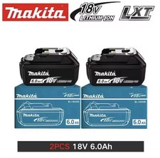 2x ✅Genuine Makita 6ah 18v Power Tool Battery BL1860B 18V Li-lon With A Star ⭐