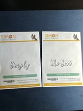 NEW Simon Says Stamp-SIMPLY  The BEST Script Word dies with Shadow die