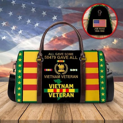 Personalized All Gave Some Gave All Vietnam Veteran Travel Bag Gift For Men Xmas
