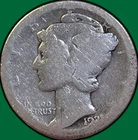 1921-D Mercury Dime Almost Good AG Coin #35725