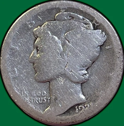 1921-D Mercury Dime Almost Good AG Coin #35725