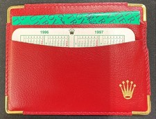 Rolex Collectible 1996-97 Calendar Card with Leather holder & Chronometer Cert!