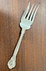 Gorham Chantilly Pattern Sterling Silver Cold Meat Fork 7" Serving Piece Vintage