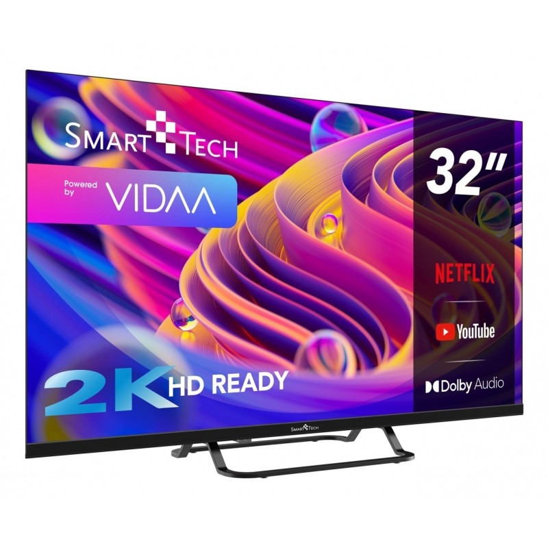 Smart-Tech 32HV02V TV 81,3 cm (32") HD Smart TV Wi-Fi Nero 180 cd/m² foto 3