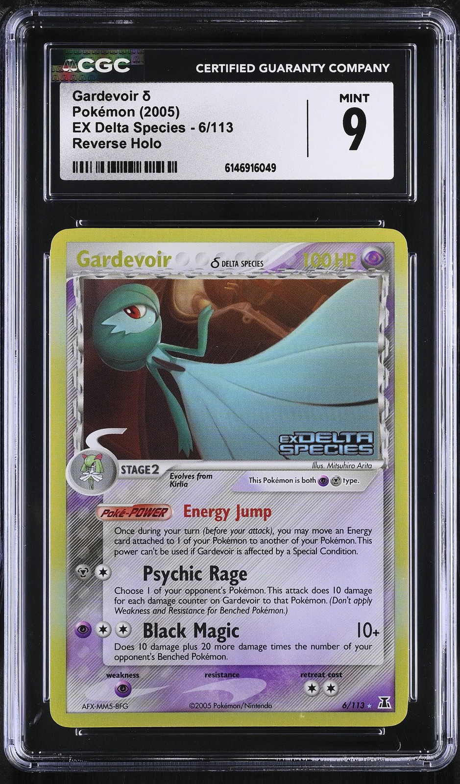 CGC 9 MINT Gardevoir 6/113 EX Delta Species Reverse Holo Stamped Pokemon Card
