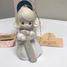 Precious Moments  Old Rugged Cross  Ornament 1989 Enesco 522953