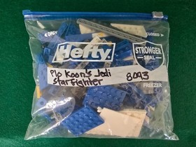 Lego Star Wars Plo Koon's Jedi Starfighter 8093 100% Complete - No Box