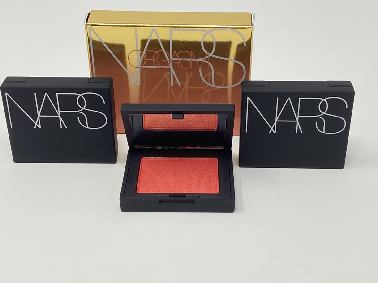 3 NARS Blush Orgasm X Travel Deluxe Mini Compact 0.08 oz New No box
