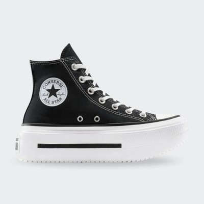 BLACK & WHITE CONVERSE CHUCK TAYLOR ALL STAR LIFT DOUBLE STACK PLATFORM HIGH TOP