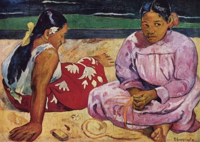 Gauguin Wall Art Poster - Colorful Tahitian Scene Premium Quality