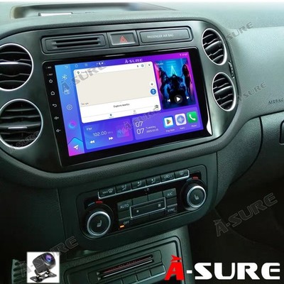 1280P 4+64G Android 15 Autoradio Carplay Navi +Kamera für VW Tiguan 5N Golf Plus