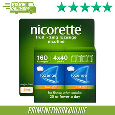 Image of Nicorette Fruit 2mg Lozenge – 160 Lozenges Each 100% ORIGINAL ⭐⭐⭐⭐⭐