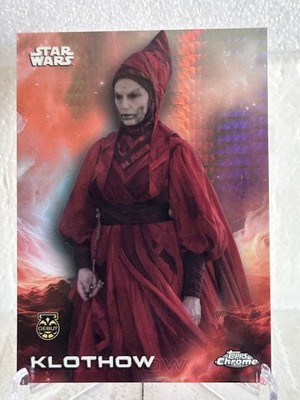 Klothow Star Wars Topps Chrome 2025 #75 Prism Refractors Parallel