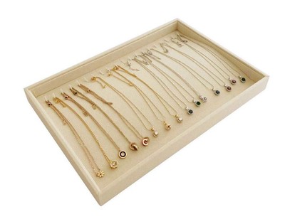 Stackable Jewelry Display Tray Necklace Bracelet Watch Organizer Premium Grad...