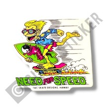 Town & Country Hawaii Need For Speed Pegatina Premium Años 80 Patín de Surf De Colección