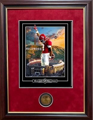 ALABAMA FOOTBALL RYAN HOLLYWOOD WILLIAMS WIDE RECEIVER FRAMED PRINT coin Tinney
