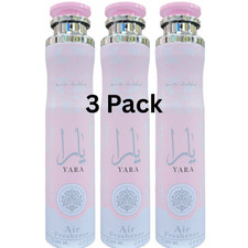 3 PACK Yara Lattafa Air Freshener 300mL Home Rome Aerosol Spray
