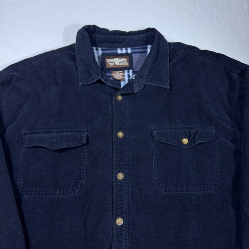 Camisa Chaqueta Levis Strauss Para Hombres 2XL Borrosa Pana Forrada de Vellón A Cuadros Shaket Granero - Imagen 7 de 10
