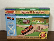 Melissa  Doug Wooden Figure 8 Train Set 22 Pieces 703 NEW