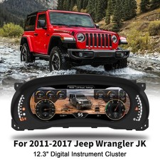 12.3inch LCD Digital Instrument Cluster Display for Jeep Wrangler JK 2011-2017