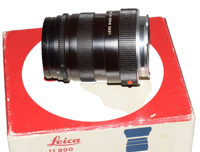 LEICA 90MM TELE-ELMARIT M F2.8 1ST V FAT CHROME 11800 M LENS CAPS