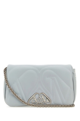 ALEXANDER MCQUEEN Seal Small Blue Shoulder Bag New & Authentic