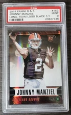 2014 Johnny Manziel R&S Long. Tram Logo Black 1/1