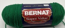 Bernat Super Value Yarn "Kelly Green" 1 Skein 705