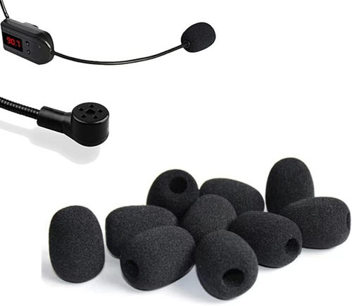 20 Pcs Foam Mic Cover, Black Mini Microphone Headset Windscreen Sponge Foam Mic - Picture 9 of 12
