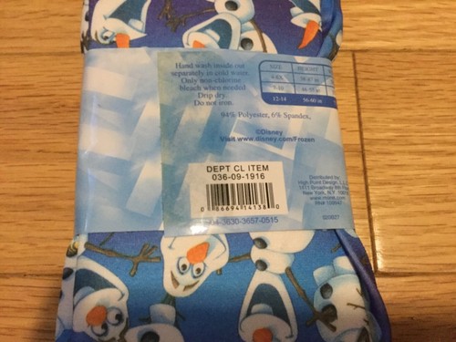Girls Disney frozen leggings  new in packaging size 12-14 50-60in 73-95 lb new - Picture 4 of 4